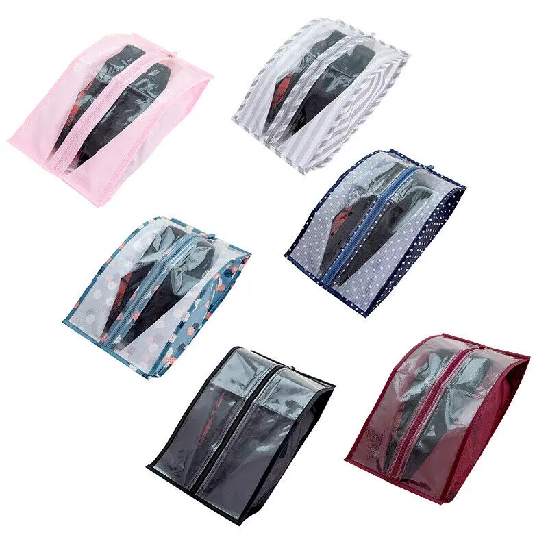 2020 Functional Multi-colored Portable Waterproof Travel Shoe Bag Zip View Window Pouch Storage Organizer | Дом и сад