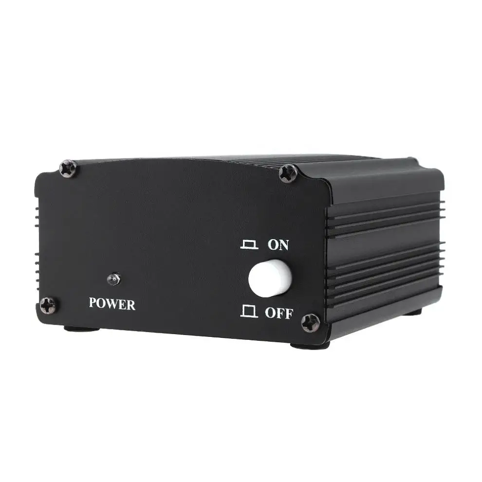 Источник фантомного питания 48 В 1-канальный с одним XLR аудиокабелем для