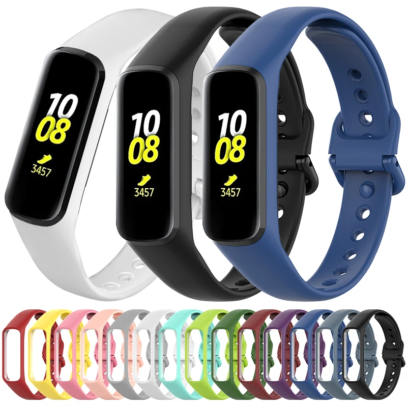 

Silicone Strap For Samsung Galaxy Fit 2 SM-R220 Band Smartwatch Replacement Sport Bracelet Wristband Colorful Correa Accessories