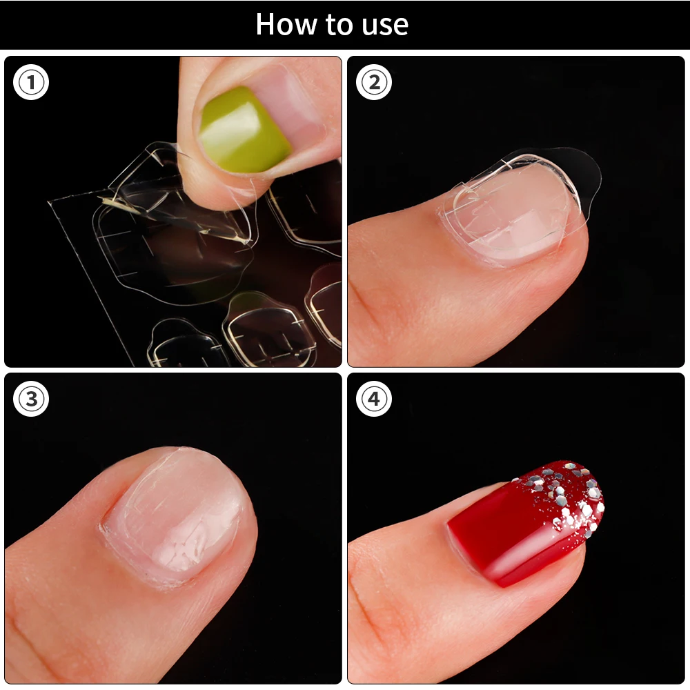 10 шт. двусторонний клей наклейка для ногтей|Стикеры и наклейки| |