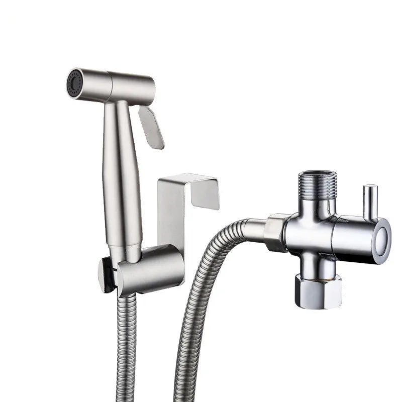 Набор ручных Биде распылителей из нержавеющей стали для ванной комнаты ручная