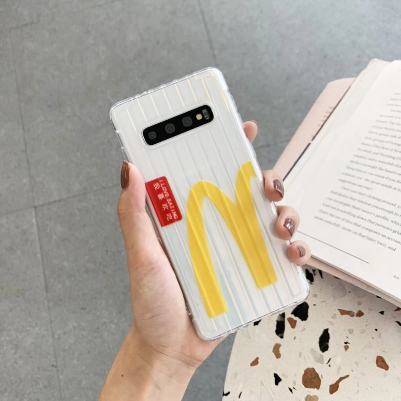 YHBBCASES для samsung Note 10 9 чехлы телефонов с забавными рисунками Galaxy S10 S8 S9 Plus Прозрачный