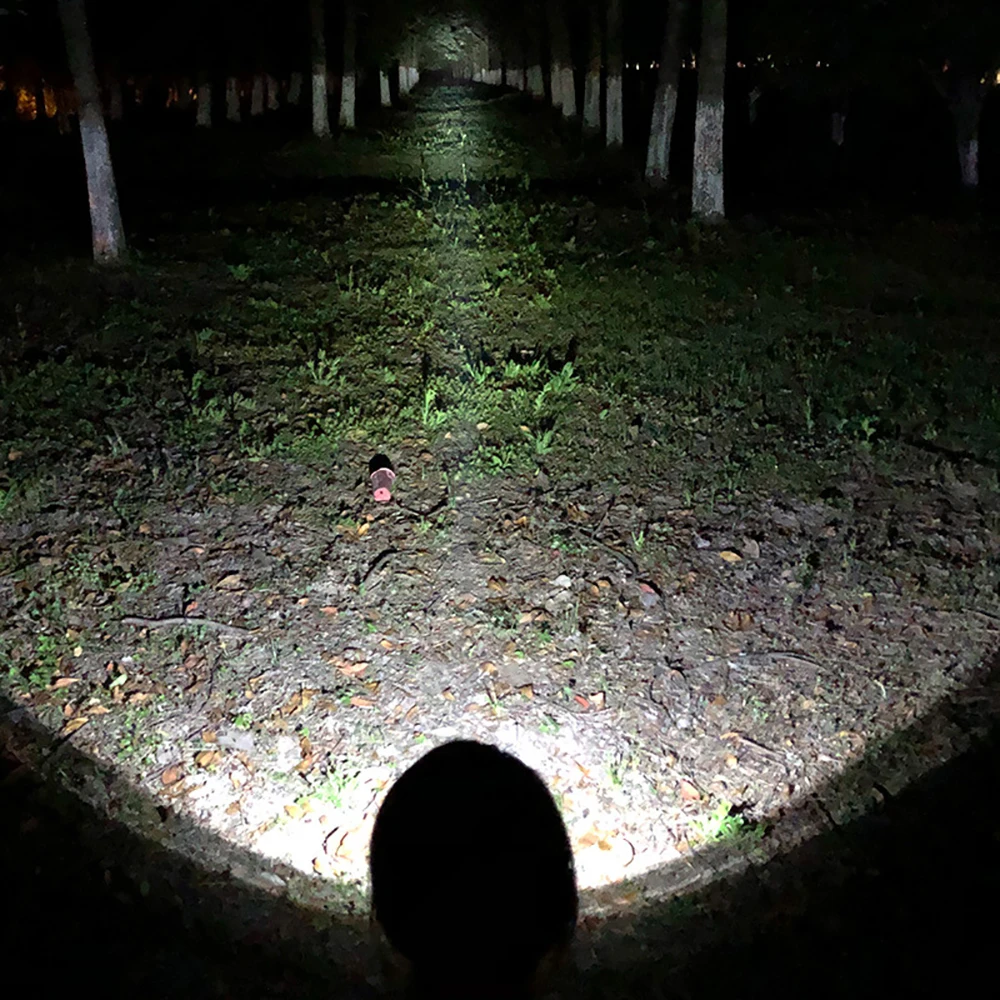 

Led Ultra Bright Flashlight Outdoor Self-defense Warning Handheld Light Night Running Patrol Household Rechargeable Flash Light