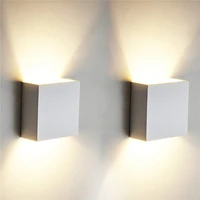 indoor 6w led wall lamps ac85 265v aluminum decorate wall sconce bedroom led wall light warm white whitenatural white