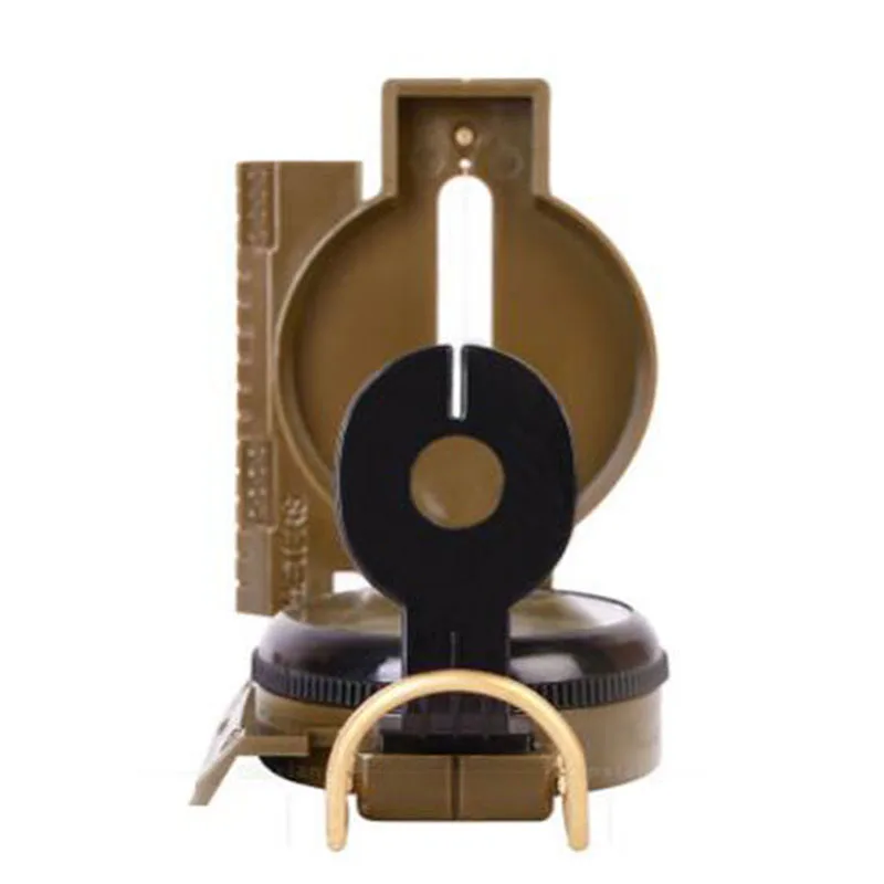 

Portable Army Green Folding Lens Compass Military Multifunction Outdoor Compass Boat Compass Dashboard Dash