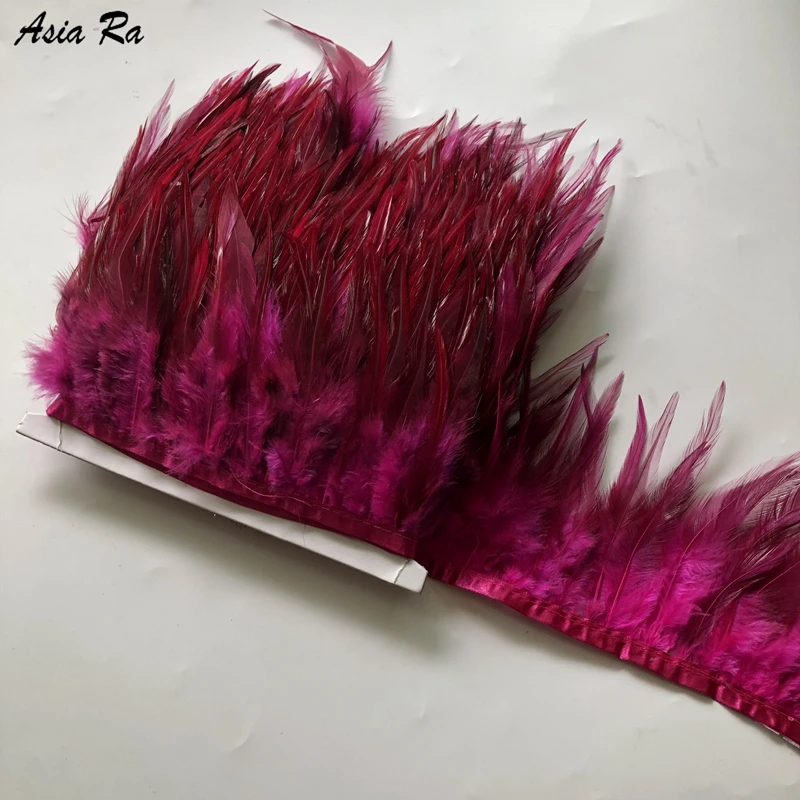 Азиатский РА 10 м/лот петух шеи Седло Hackle Перья оптовая торговля отделка 12 15 см