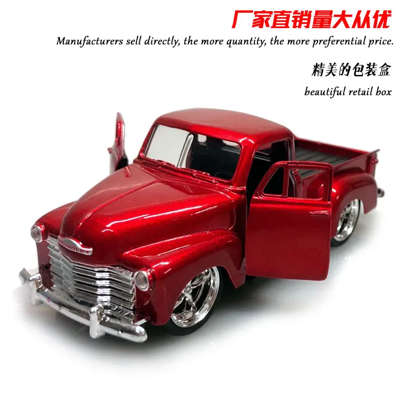 JADA 1/32 строительные игрушки 1953 CHEVY PICKUP литая металлическая модель автомобиля