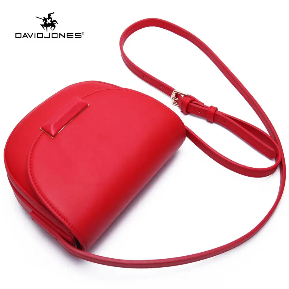 Женская сумка из искусственной кожи DAVID JONES маленькая через плечо с цепочкой