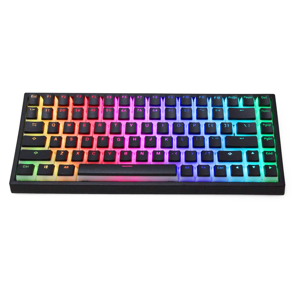 Пудинг V2 pbt doubleshot keycap oem подсветка для механической клавиатуры Белый Черный gh60