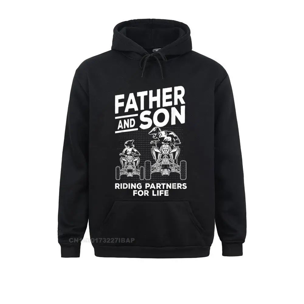 

Quad Bike Father And Son Riding Partners For Life ATV Gift Men Discount Anime Hoodies Labor Day Sweatshirts Personalized Hoods