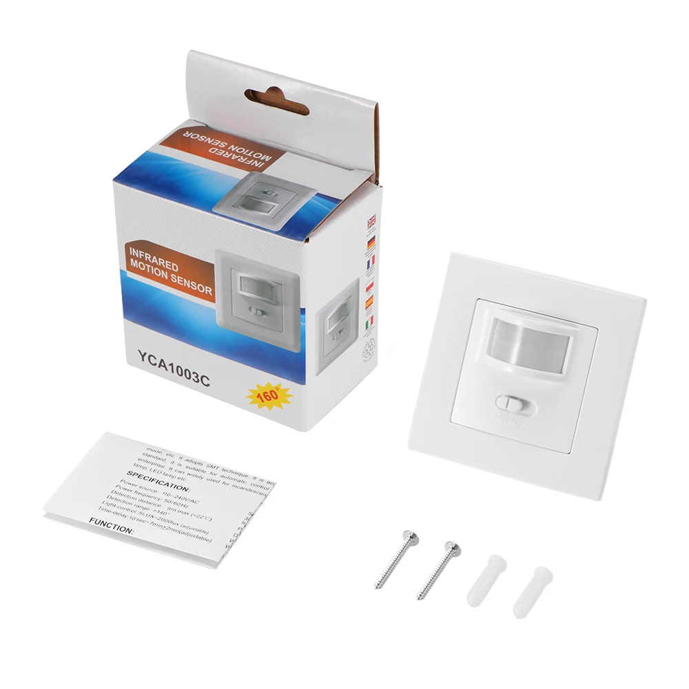 Инфракрасный датчик движения PIR переключатель лампы Переключатель ВКЛ/ВЫКЛ и |