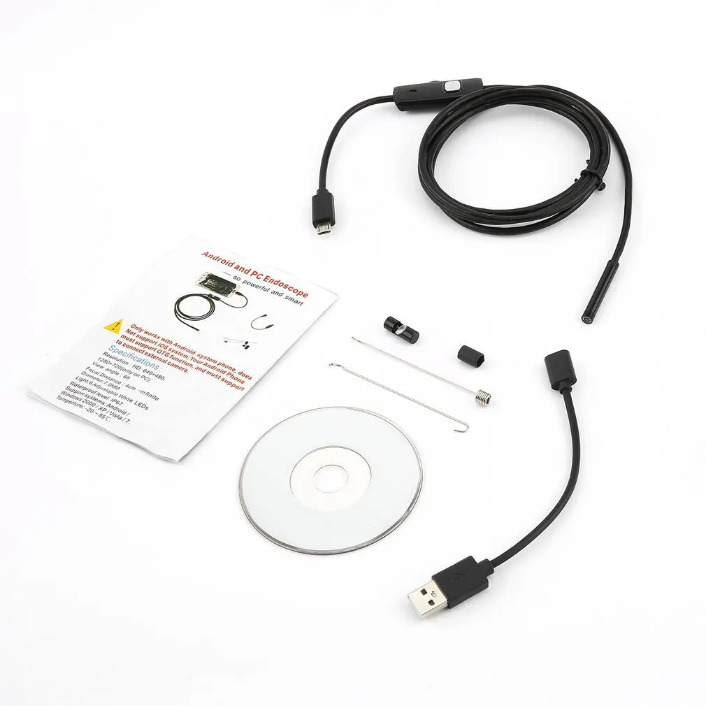 

Endoscope Mini Camera Otoscopio Usb Security Camera 5.5mm for Android Phone Smartphone and PC Otoscope Inspection Camera