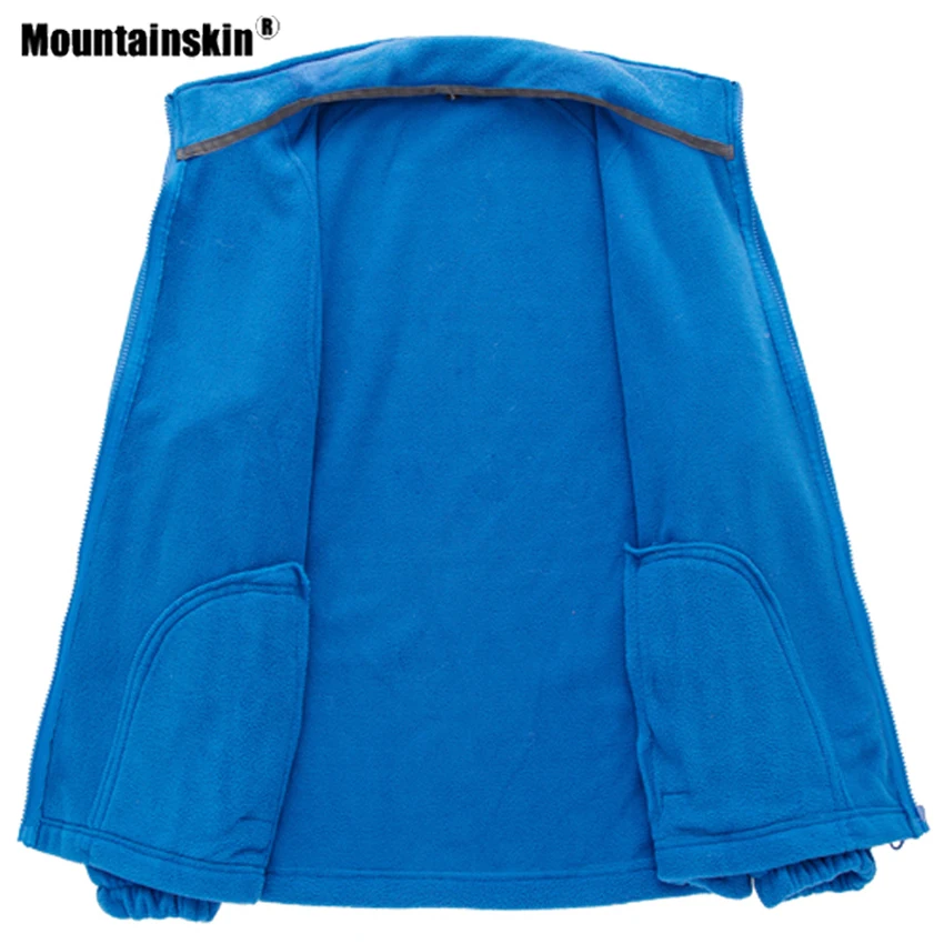 Мужская Флисовая Куртка Mountainskin ветровка для занятий спортом на открытом воздухе