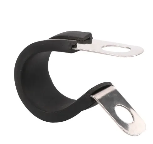 Бесплатная доставка 2 шт./лот 304 зажимы с резиновым покрытием из нержавеющей стали