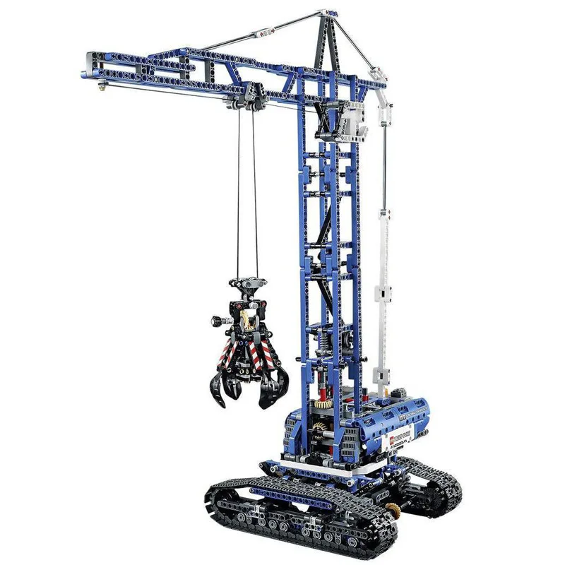 Модель гусеничного крана 20010 Technic серии модель башенного строительные блоки