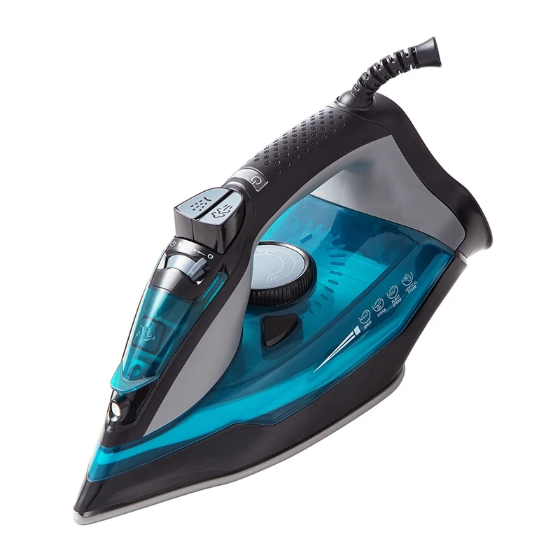 

2200W Portable Electric Steam Iron for Clothes Multifunctional Adjustable Ceramic Soleplate Iron for Ironing EU Plug