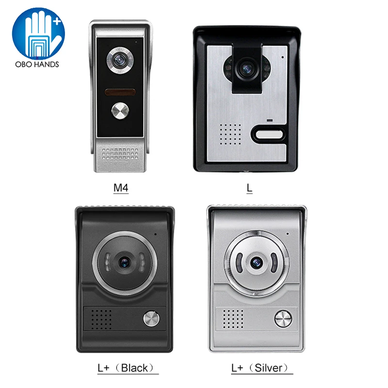 Wired 700TVL Video Doorbell Intercom Call Panel Outdoor Unit with IR Camera Two-way Audio LED Light Vision for Home Apartments