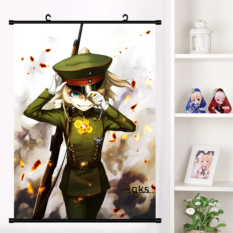 Аниме Youjo Senki Saga of Tanya the Evil Tanya Degurechaff настенный плакат с прокручивающейся стенкой Otaku коллекция домашнего декора
