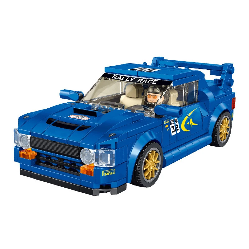 Speed Champions Subaru WRX MOC Rally Racers Racing Sports Vehicle Car Supercar Building Blocks Bricks Classic Model Kids Toys