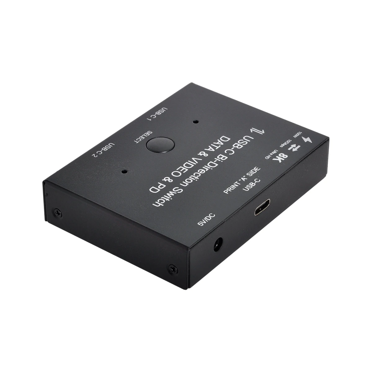 

CYSM USB-C Type-C Bi-Direction Switch MST 1 to 2 Hub Support Video Data PD 8K@30hz 100W 10Gbps