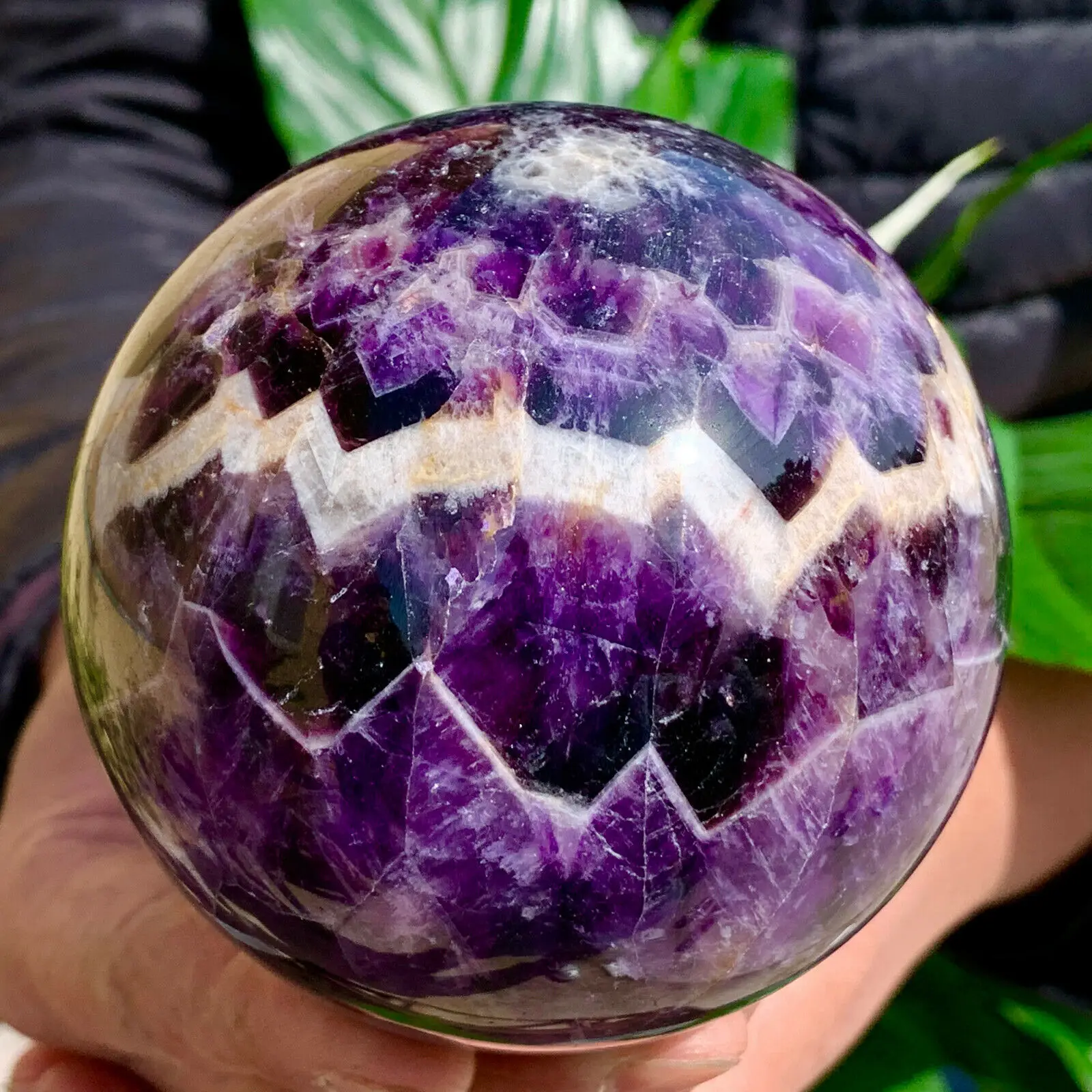 

Natural Dream Amethyst Ball Quartz Crystal Healing Sphere reiki Decor 1PC
