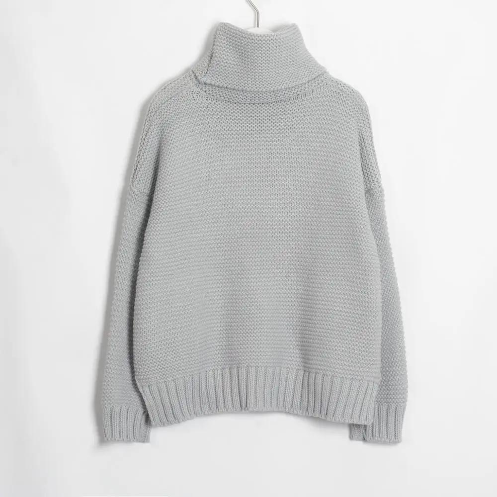 Yanueun Women Knit Turtleneck Chunky Solid Sweater and Pullover Casual Stylish Jumper Femme Pull Tops 2019 Autumn Winter | Женская