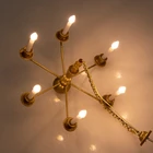 Масштабированная модель светильника подарок для девочек кукольная мебель винтажная миниатюрная потолочная лампа Интерактивная модель здания комплект для творчества