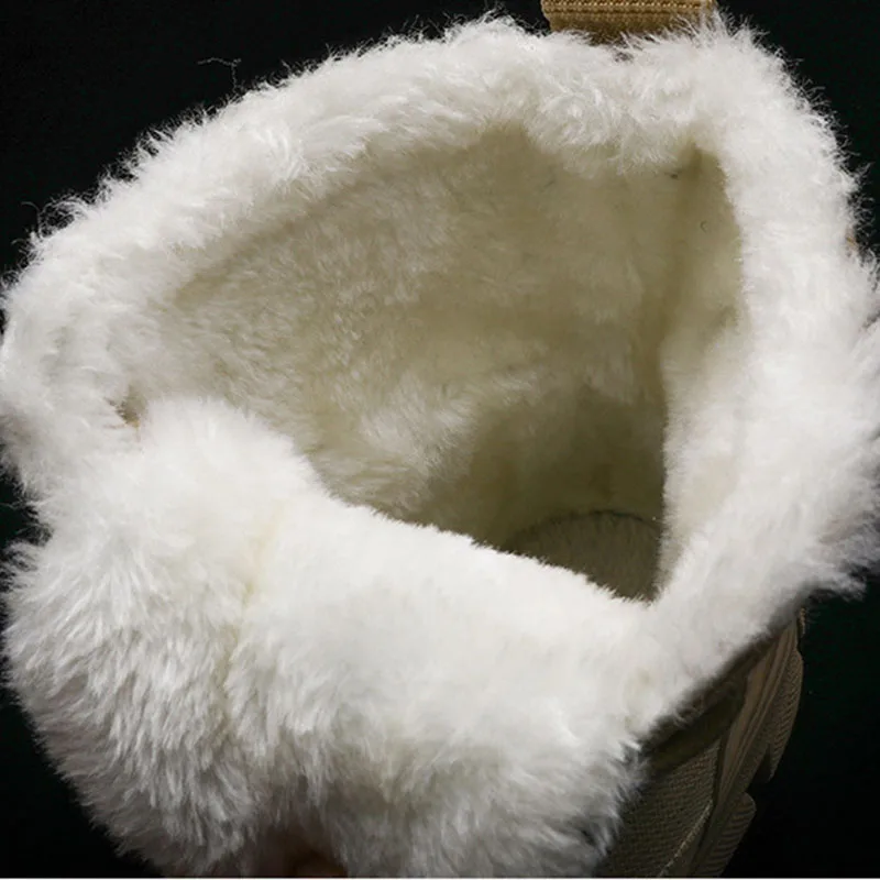 Женские зимние ботинки повседневная женская обувь с Плюшевым Мехом Теплые