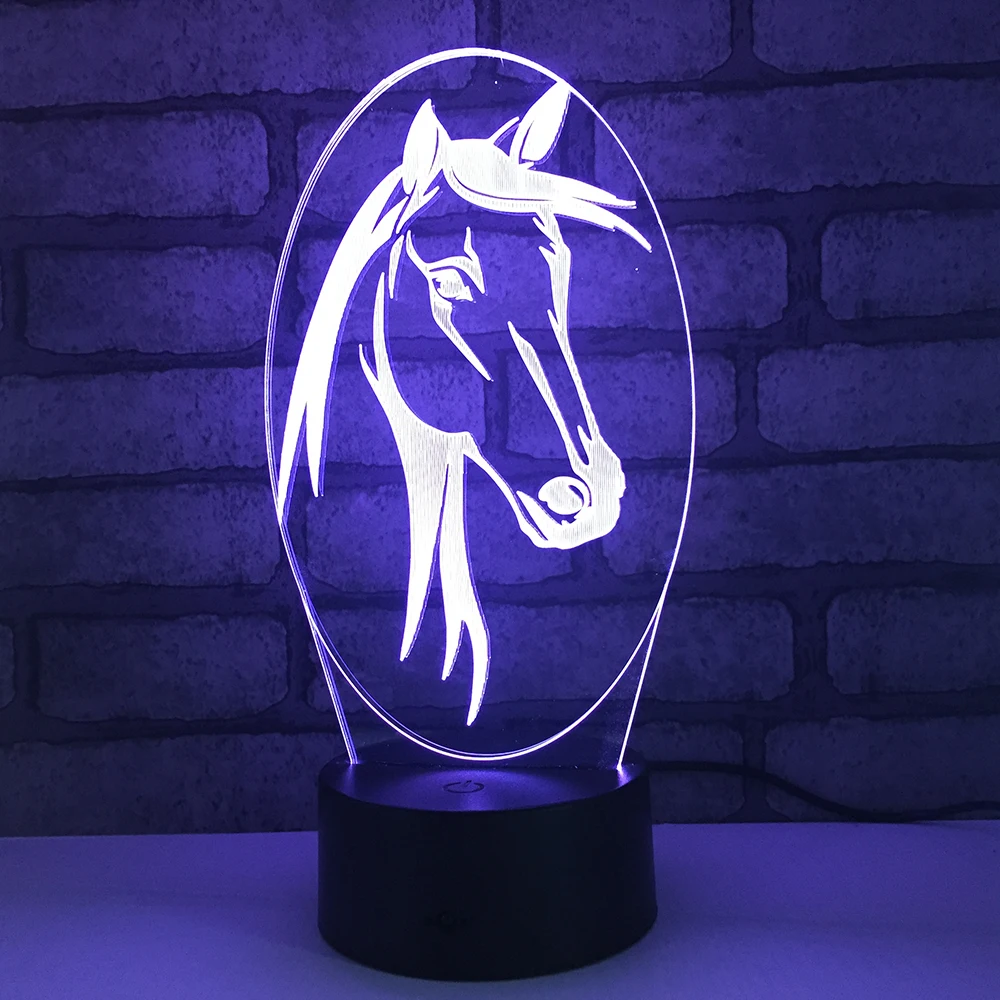 

Unicorn LED RGB Night Light 7 Color Change Desk Light Action Figures 1862 Boys Girls Christmas Toys