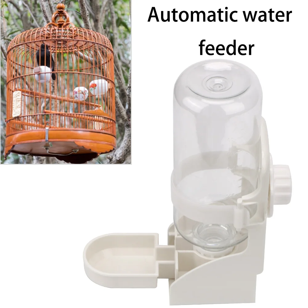 

500ML Pet Parrots Birds Drinker Water Feeder Bowl For Pigeon Rabbit Cat Small Pets Cat Dog Cage Hanging Water Dispenser