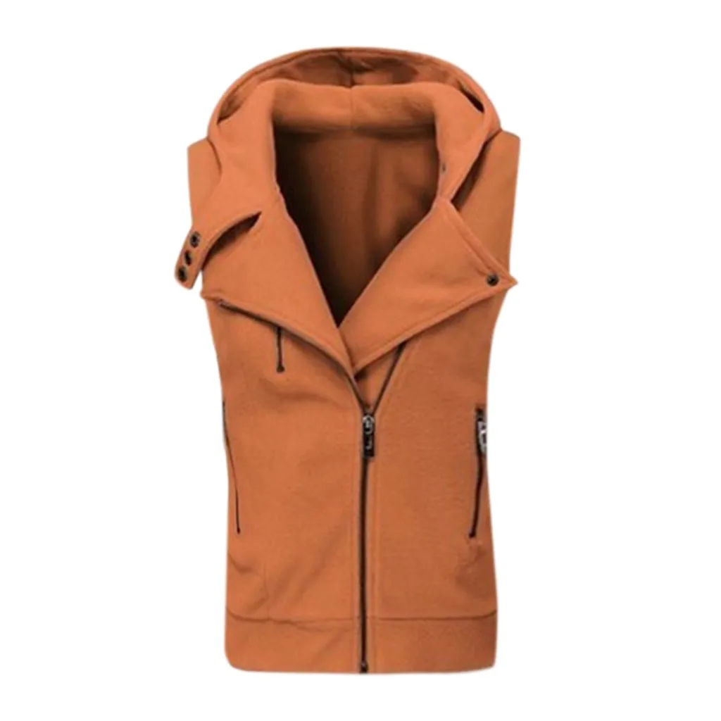 2019 Новое поступление женская зимняя куртка с капюшоном на молнии без рукавов