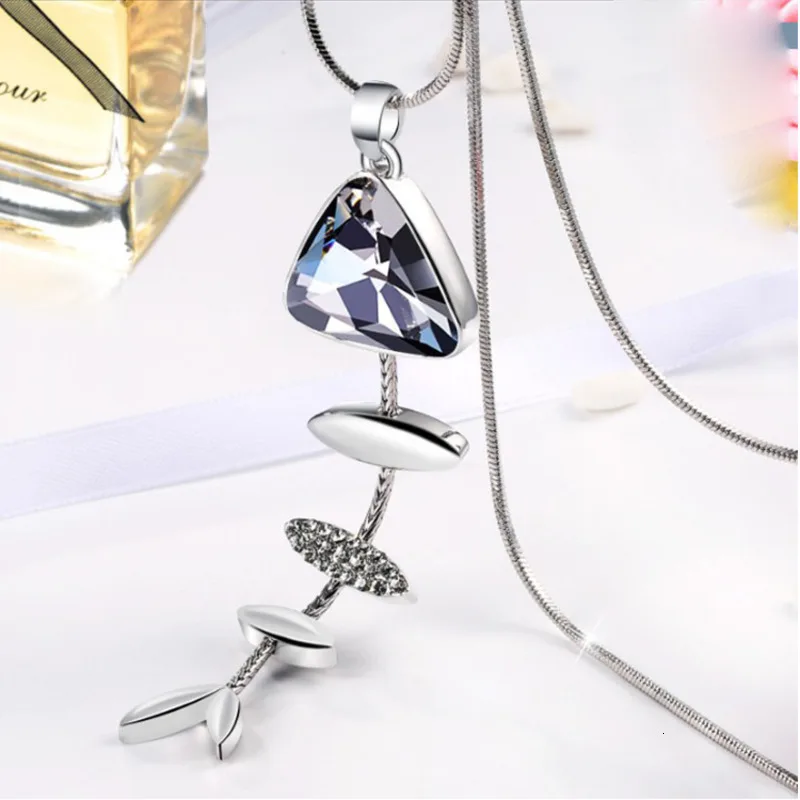 Женское колье-чокер Collier винтажное ожерелье серебряного цвета с цепочкой Длинные