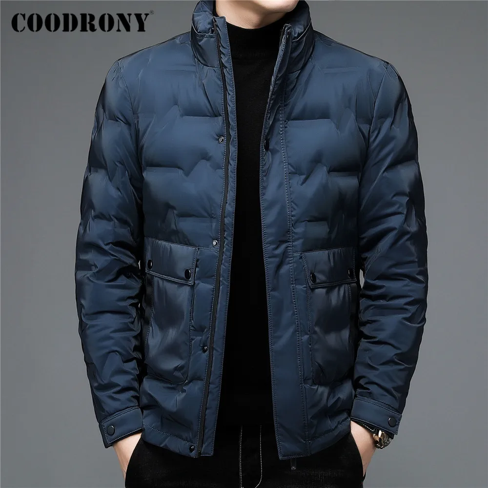 

COODRONY Winter 90% Duck Down Jacket Men Thick Warm Parka Fashion Stand Collar Coat Windbreaker New Arrival Brand Clothing C8176
