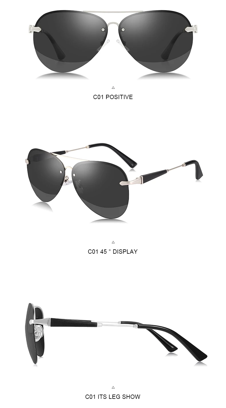 FANKEPOLO new men's retro sun eye round metal polarizer luxury brand designer sun eye black driving mirror goggles fashion
