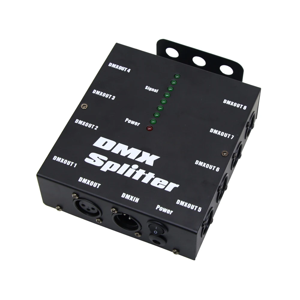 8 способ изолированный DMX сигнал сплиттера усилитель компонентов 3Pin XLR Сделано в