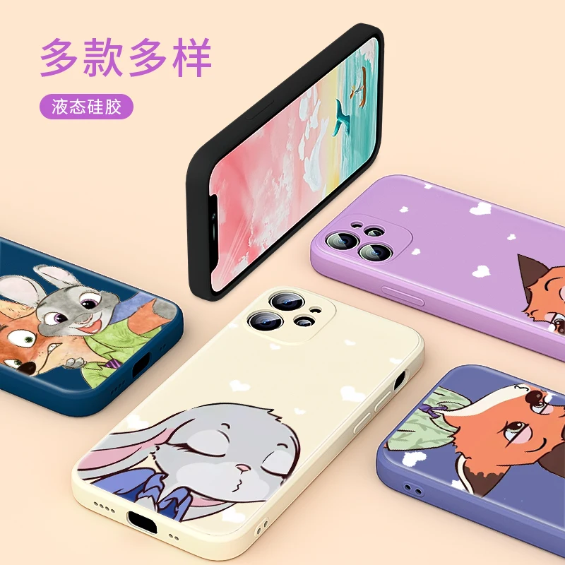 

Zootropolis Judy Disney For Apple IPhone 13 12 Mini 11 Pro XS MAX XR X 8 7 6S SE Plus Liquid Silicone Soft Cover Phone Case