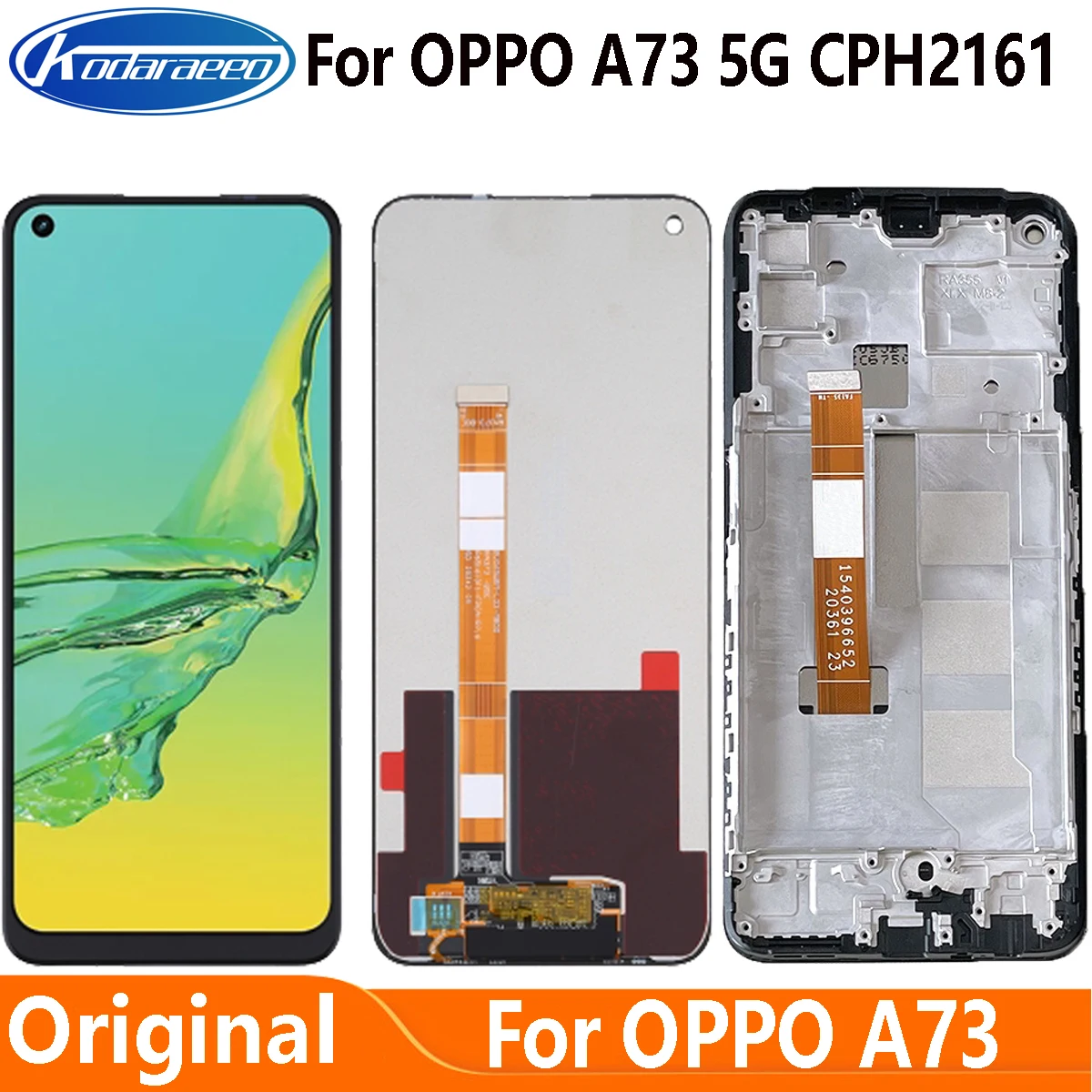 

Origianl 6.5" For OPPO A73 5G CPH2161 LCD Display Touch Screen Digitizer Assembly Replacement Parts