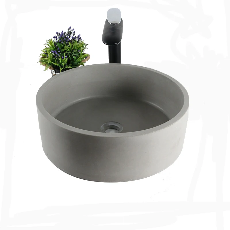 Умывальник умывальник цемент промышленный Круглый квадратный над