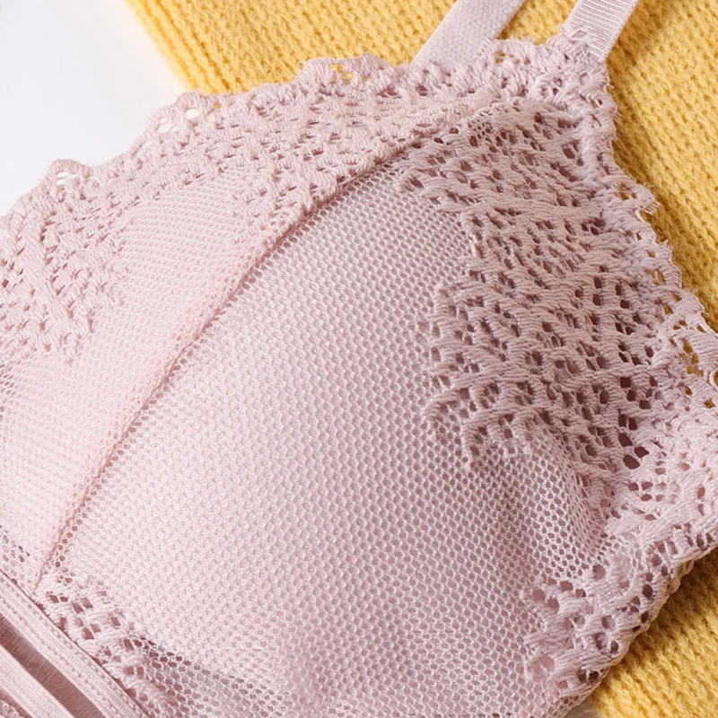 Комплект нижнего белья женский кружевной топ и трусики | Женская одежда