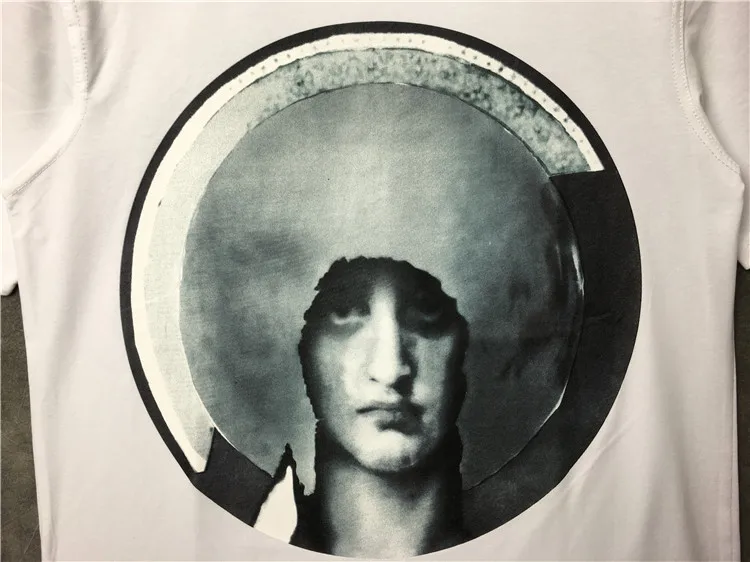 

Men New Novelty 19ss Dark halo Virgin Mary T Shirts T-Shirt Hip Hop Skateboard Street Cotton T-Shirts Tee Top kenye #F41