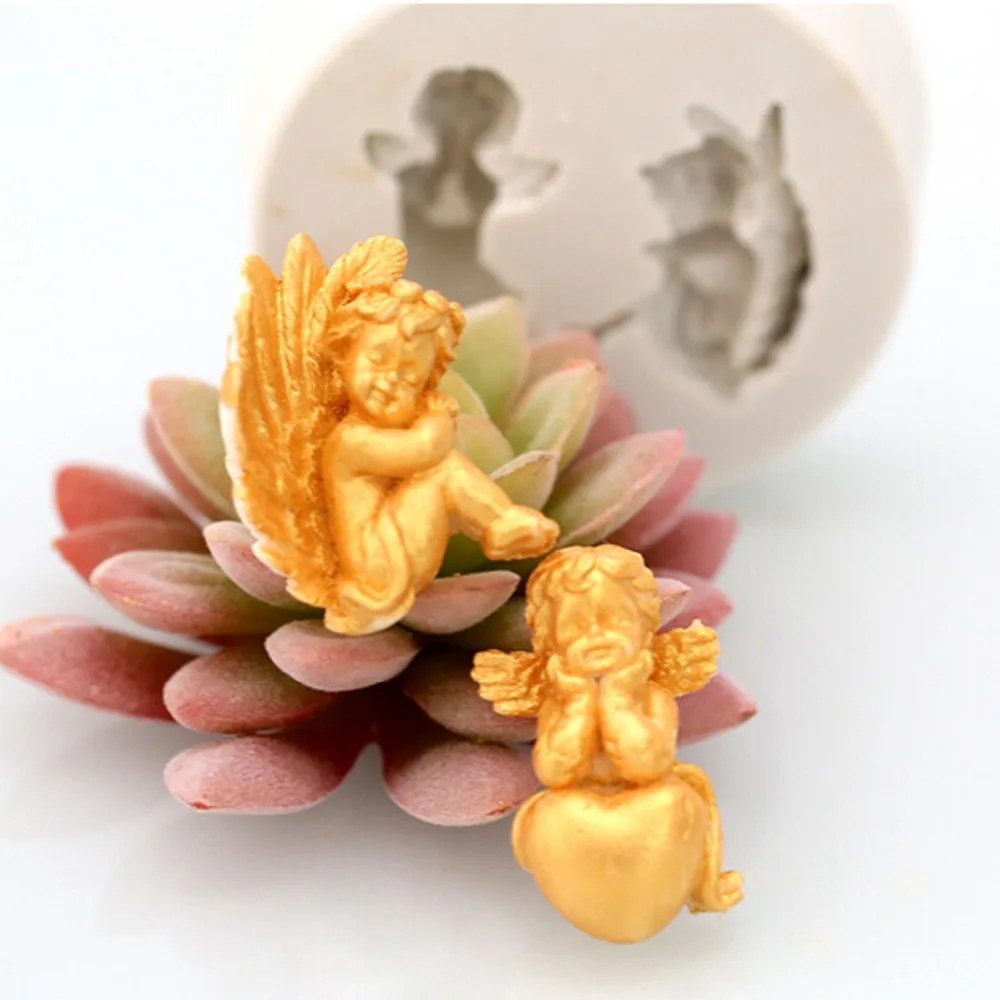 CK-SM-187 Yueyue Sugarcraft Angel baby силиконовая форма помадка форма для украшения торта инструменты форма для шоколадной мастики - Цвет: CK-SM-187