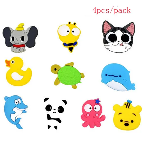 4 pcs animal-B 16/10/3 шт. холодильник магнитный Сувенир 3d Животные автомобили овощи, фрукты магниты для холодильника магнит на холодильник декор для детей - Цвет: 4 pcs animal-B