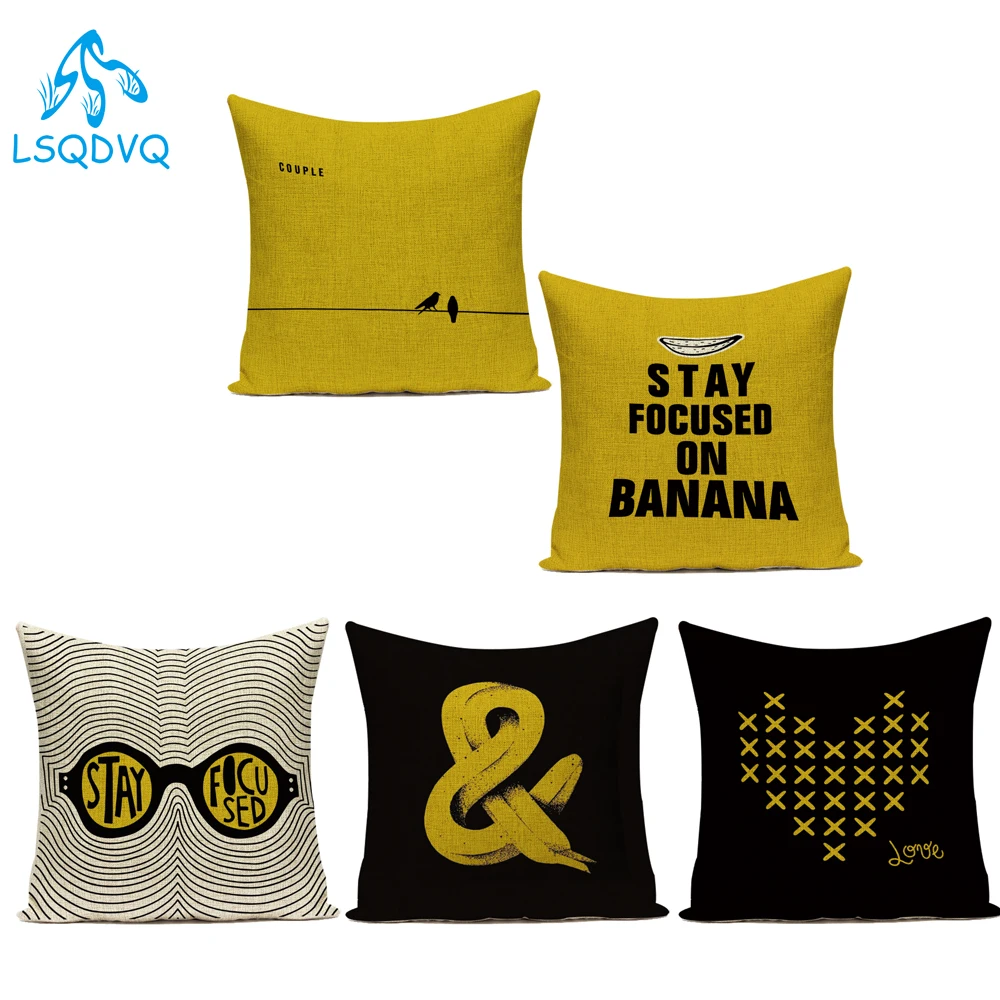 

Декоративный чехол из полиэстера для диванных подушек, наволочка с геометрическим рисунком в виде птиц, букв для дивана, дома, гостиной