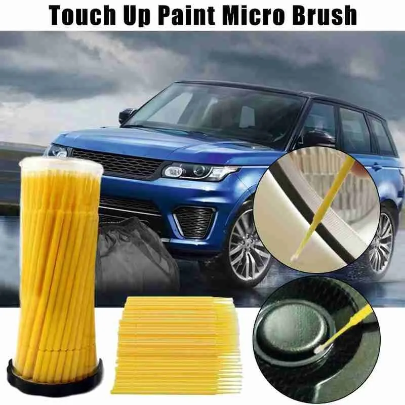 100pcs Up Paint Micro Brush Tips Auto Mini Head Car Parts 1.0mm Spray Applicator Stick | Автомобили и мотоциклы
