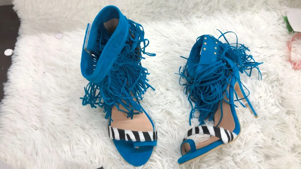 Лидер продаж 2017 года женские сандалии гладиаторы на высоком каблуке с красной и