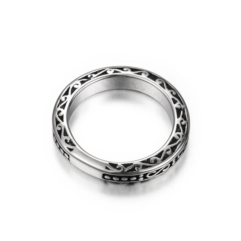 Уникальное кольцо из титановой стали в виде точки для хипстерских танцев Мужская