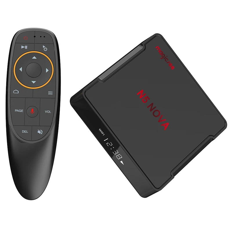 MAGICSEE N5 NOVA Android 9 0 ТВ приставка RK3318 4 Гб ОЗУ 64 ПЗУ 2 ГГц + 5 WiFi Голосовое управление