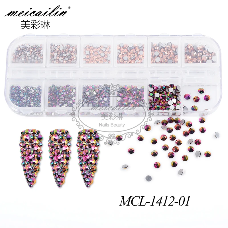 Стразы для ногтей со стразами разные размеры 1 коробка | Красота и здоровье