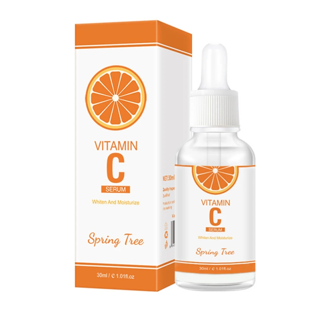

30ml Facial Whitening Face Care Vitamin C Face Serum Essence Brighten Skin Color Hyaluronic Acid Moisturize VC Solution