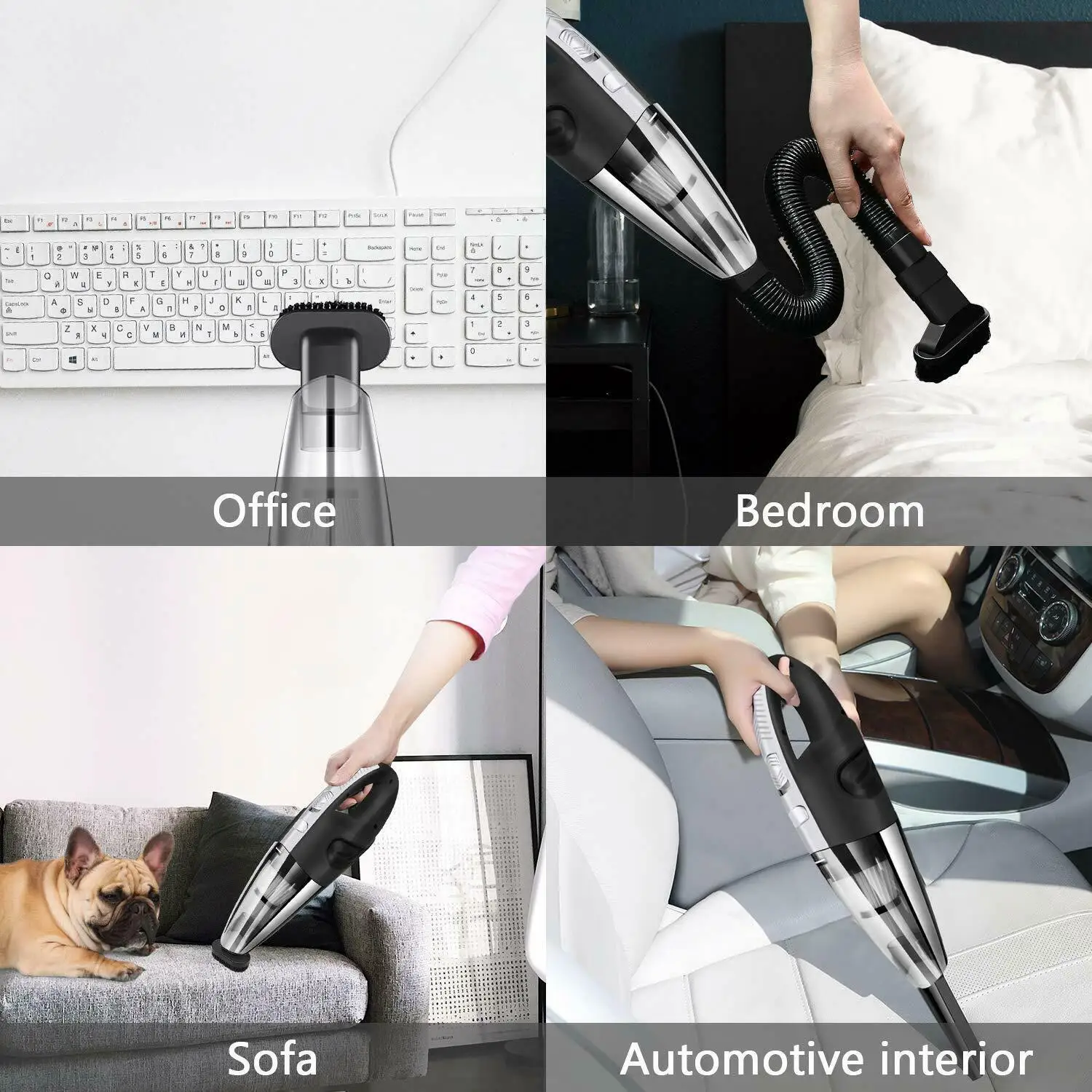 

6000pa Handheld Car Vacuum Cleaner Wireless Wet And Dry Mini Rechargeable Super Suction Portable For Car Vacuum Cleaner